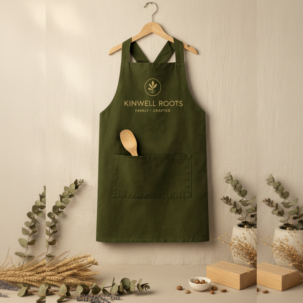 Olive Green Apron Square